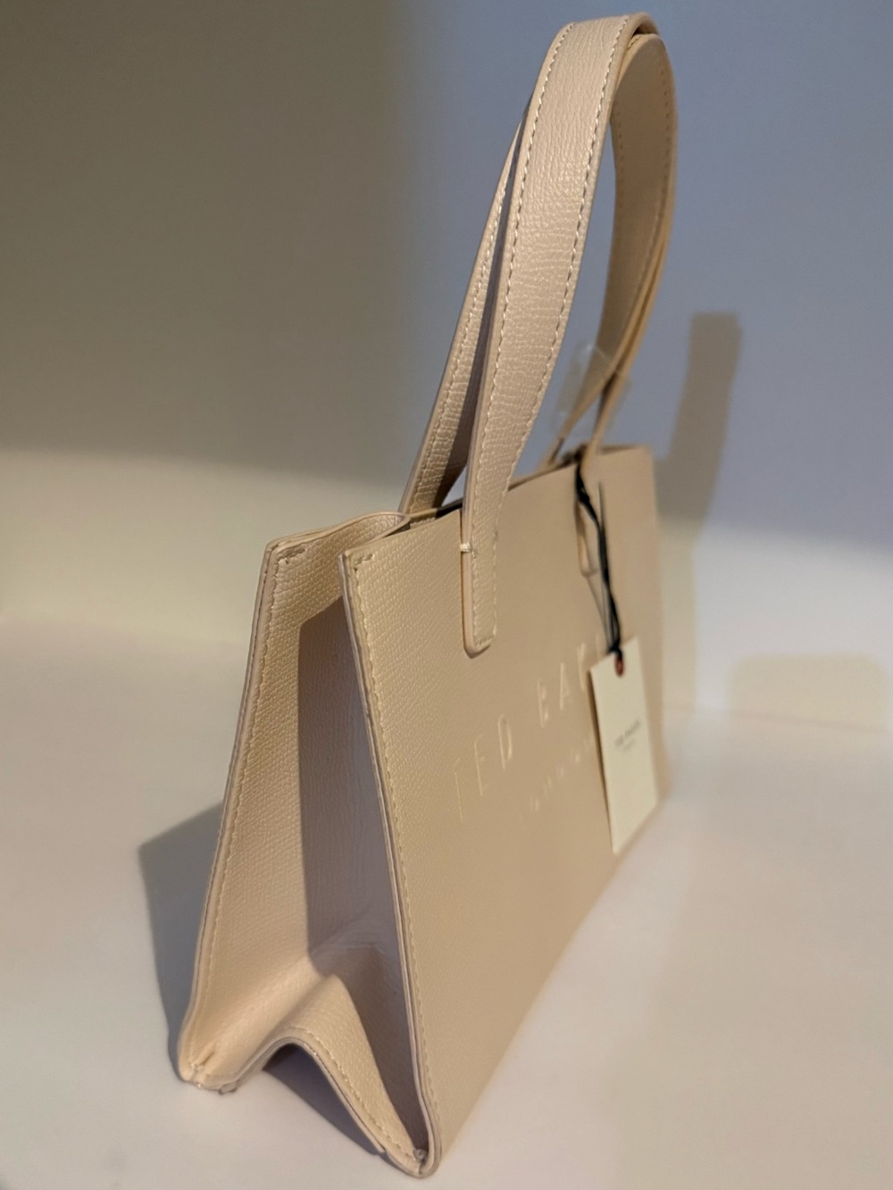 Ted Baker Neutral Beige Mini Top-Handle Bag - Picture 5 of 10